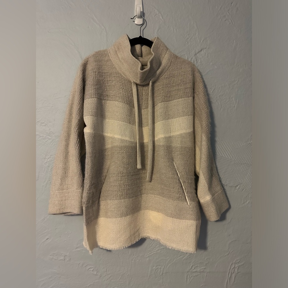 Iro Bindy Mock Turtleneck Drawstring Natural Tuni… - image 2